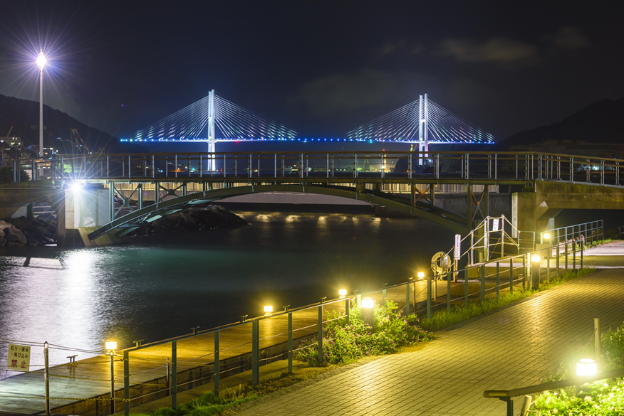 水边之森公园（稻佐山电波塔／巨型悬臂起重机／女神大桥）：1